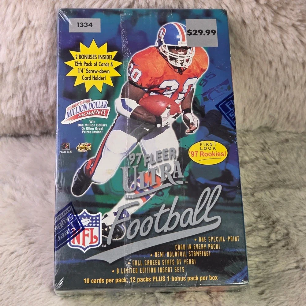 1997 Fleer Ultra Football Hobby Box Factory Sealed 13 Packs 97 Rookies DM1070